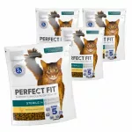 Sausas kačių pa&scaron;aras Perfect Fit Sterile su vi&scaron;tiena, 4 x 750 g
