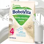 Pieninė manų ko&scaron;ė BOBOVITA be cukraus, nuo 4 mėn., 230 g