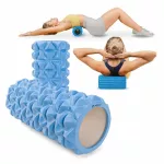 Masažinis volelis XTREXO EVA/PVC, mėlynas, su i&scaron;kiliais ta&scaron;keliais