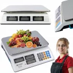Elektroninės svarstyklės parduotuvei, iki 40 kg, belaidės, tikslumas 2 g