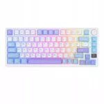 Belaidė mechaninė klaviatūra RK M75, 80%, 2,4G, hot swap, Taro Milk Brow
