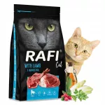 Sausas ėdalas katėms RAFI su ėriena, 7 kg