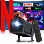 Ne&scaron;iojamas mini LED projektorius HY320, HD, Android, WiFi, 150