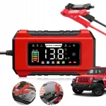 Automatinis akumuliatoriaus įkroviklis su LCD, 12V 15A, su atkūrimo funkcija