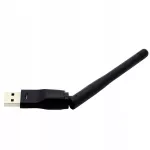 USB WiFi antena, ne&scaron;iojama, juoda, internetui ir žaidimams