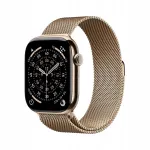 I&scaron;manusis laikrodis Apple Watch Series 11 GPS + Cellular LTE eSIM, 42 mm, auksinis titanas