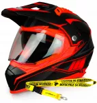 Motociklininko &scaron;almas NAXA CO3/K XXL, enduro/cross/keturračiams + dovana pavadėlis