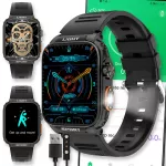 I&scaron;manusis laikrodis Watch Active, juodas, su pulsometru ir pokalbių funkcija