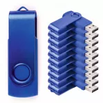 USB atmintinė 512 MB, USB 2.0, mėlyna, 10 vnt. rinkinys