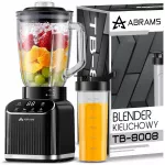 Kokteilinė 1500 W, stiklinis 1,5 l ąsotis, 600 ml gertuvė, titano peiliai