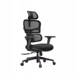 Ergonominė biuro kėdė Spacetronik, juoda, reguliuojama, iki 136 kg