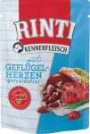 &Scaron;unų pa&scaron;aras RINTI Kennerfleisch, be grūdų, pauk&scaron;tienos &scaron;irdelės, 400 g