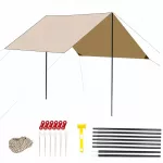 Sodo tentas nuo saulės, 3x3 m, su virve, apsauga nuo UV