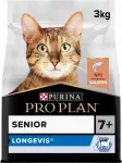 Sausas kačių maistas PURINA Pro Plan Senior Longevis su la&scaron;i&scaron;a, 3 kg