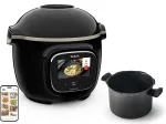 Daugiafunkcis puodas Tefal Cook4me Touch CY912 slėginis, 6 l, WI-FI, 13 funkcijų, juodas