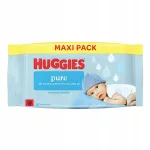 Vaiki&scaron;kos drėgnos servetėlės Huggies PURE, 60 vnt.