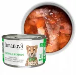 &Scaron;lapi kačių ėdalas AMANOVA su sardinėmis ir krevetėmis žele, 70 g