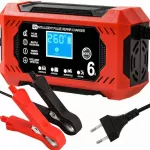 Automatinis akumuliatoriaus įkroviklis Forcekraft, 6 A, LCD ekranas, 12V