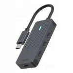 USB C &scaron;akotuvas RAPOO UCH-4002, 4 x USB C