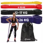 Pratimų juostų rinkinys 4 vnt. RUBBERS XL su dėklu
