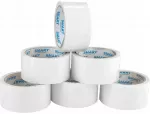 Pakavimo juosta SMART RUBBER, 48 mm x 50 m, balta, stipri, 6 vnt.