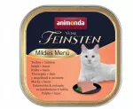 Drėgnas kačių maistas Von Feinsten Mild Menue kalakutiena ir la&scaron;i&scaron;a 100g