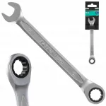 Raktas su reketu 13 mm 90 dantų CRV Chrome FARYS