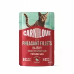&Scaron;lapi kačių pa&scaron;aras Carnilove su fazano filė drebučiuose, 85 g