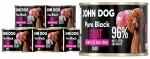&Scaron;unų konservai John Dog Pure Black Goat, 6 x 200 g
