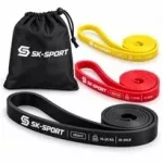 3 vnt. treniruočių elastinės juostos SkSport PowerBand 2&ndash;25 kg