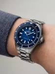 Laikrodis EDOX Skydiver Neptunian Automatic 80120-3BUM-BUF, 44mm, 1000m atsparus vandeniui