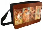 Pečių rankinė &bdquo;Alfons Mucha&ldquo;, tinkama visiems metų laikams