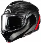 Motociklo &scaron;almas HJC F100 Carbon, juoda/raudona, M dydis