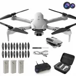 Dronas su dviem HD kameromis, WiFi, be orientacijos režimo, grįžimo mygtukas