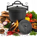 Ketaus katilas 10 l, laužui, medžioklei, vengri&scaron;kas