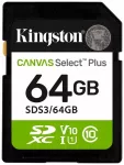 Atminties kortelė Kingston SDXC Canvas Select Plus 64GB 100R Class 10 UHS-I A1