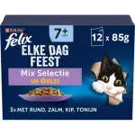&Scaron;lapias kačių ėdalas FELIX, įvairių skonių, 1,02 kg