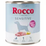 &Scaron;lapias ėdalas &scaron;unims Rocco Sensitive, 800 g, kalakutiena ir bulvės