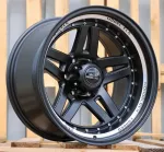 PRORACING BK936 Black Half Matt+polished Lip (BLHMPL) R15 6x139.70 ET-44 CB110.10 J10.0