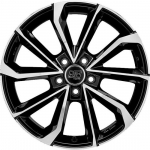 MSW 42 Gloss Black Full Polished R17 5x120.00 ET50 CB65.10 J7.5