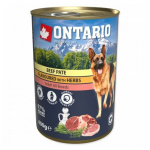 Ontario Dog Adult Beef Pate with Herbs 400 g | 8595681809902