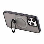 Joyroom JR-BP004 magnetinis apsauginis dėklas su laikikliu skirtas iPhone 15 juodas