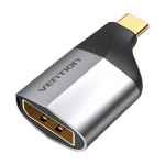 Adapteris USB-C ki&scaron;tukas su DisplayPort moteri&scaron;ka Vention TCCH0 4K 60Hz juoda