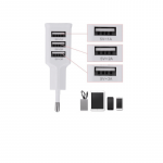 USB 220v įkroviklis 3 in 1