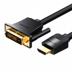 HDMI&ndash;DVI kabelis 24+1 Ventiliacija ABFBI 3m 4K 60Hz / 1080P 60Hz juodas