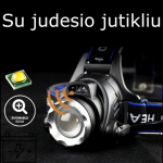 Prožektorius ant galvos su jutikliu x8