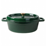 Ovalus emaliuotas ketaus puodas ZY040GRKI, 7,8 l