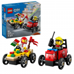 LEGO - LEGO City - Race Car Pack: Pizza vs. Fire Truck (60458)