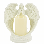 Dekoratyvinė figūrėlė, žvakidė, žvakės ornamentas, angelas, angelas, LED, kalėdinis sodas, 16 cm