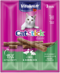 Vitakraft - Cat Stick duck & rabbit 3 sticks - (24190)